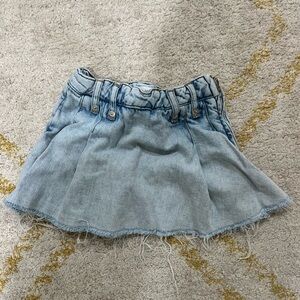 Zara Kids Light Blue Denim Skort